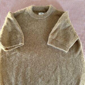 Anine Bing Mohair Short Sleeve Shirt Size Large